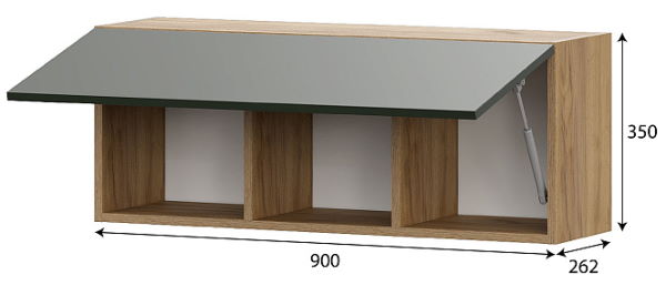 Фото Шкаф навесной Милан от производителя SV-мебель в Крыму по цене 5 020 ₽
