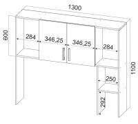 Фото stoly-kompyuternye надстройка к столу компьютерному №7  производитель SV-мебель
