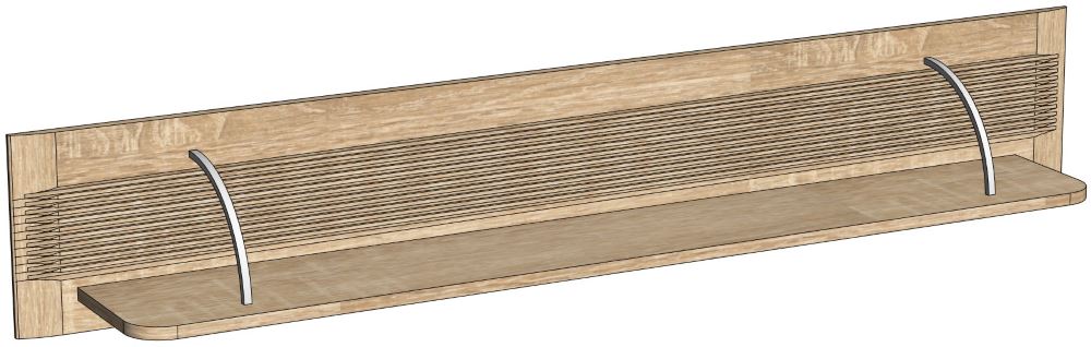 Фото Полка навесная Магнолия ГМ-11 от производителя СБК в Крыму по цене 3&nbsp;240 ₽