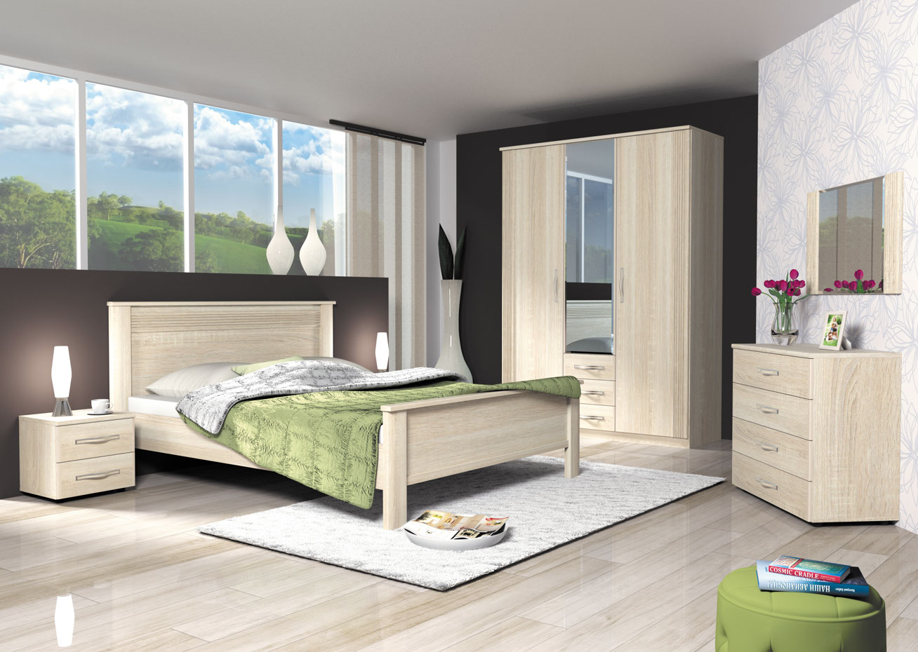 Фото Кровать двуспальная Диана Д3в (СМ 140х200) без основания от производителя Заречье в Крыму по цене 13 540 ₽