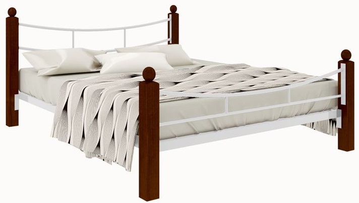 Фото Кровать двуспальная София Lux Plus (СМ 160х190) трубка металл от производителя Милсон в Крыму по цене 21 550 ₽