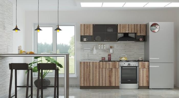 Кухня Зара (2,1) (пепел, дуб сокраменто,(Интерьер-центр))