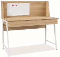 Стол компьютерный Signal B 195 (металл, мдф-дуб,  белый (Signal) ) в #REGION_NAME_DECLINE_PP# от производителя 