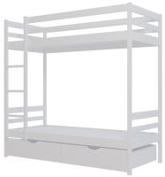 Фото krovati-s-vydvizhnymi-yashchikami кровать двухъярусная №1 (см 80х190) с основанием производитель Фант-мебель