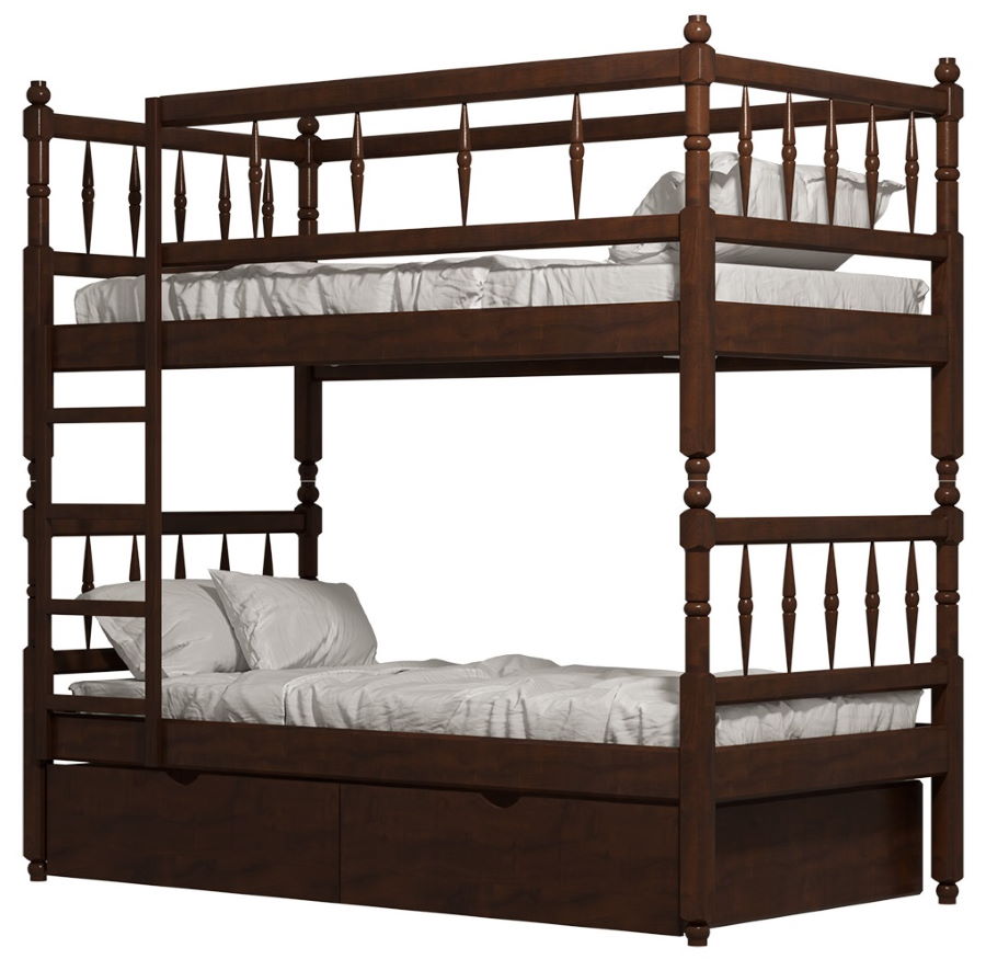 Фото Кровать двухъярусная №2 (СМ 80х190) с основанием от производителя Фант-мебель в Крыму по цене 37&nbsp;680 ₽