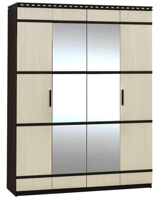 Фото Шкаф Ольга-13 (168) четырехдверный  от производителя Фант-мебель в Крыму по цене 24&nbsp;300 ₽