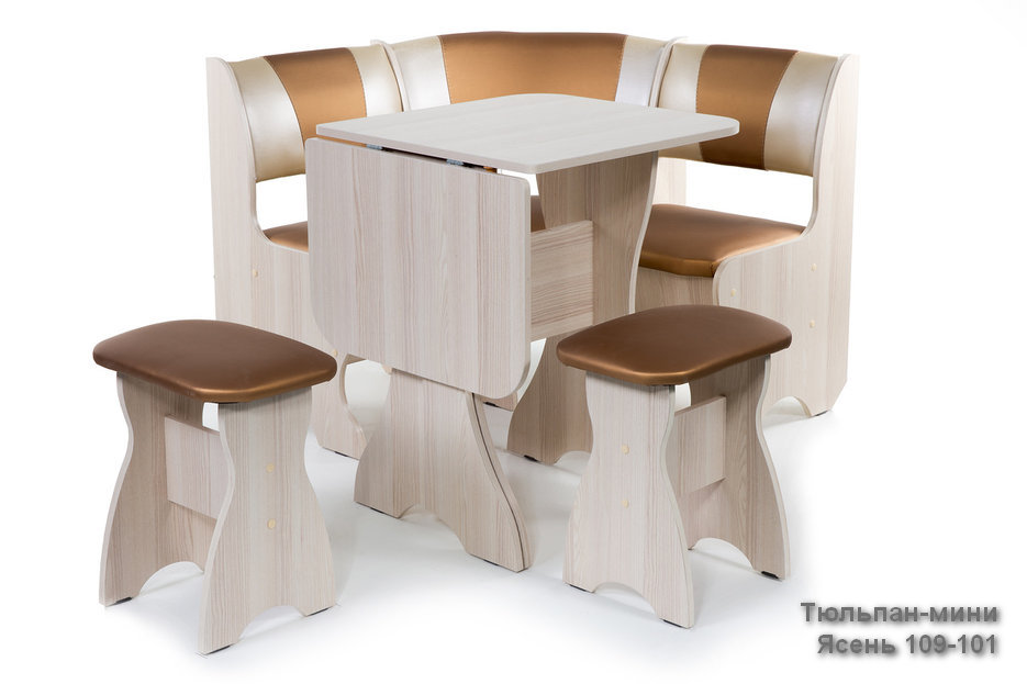 Фото Кухонный угол Тюльпан-мини в Крыму по цене 16 180 ₽ от производителя Бител, код товара 2000002316237, 2000002316244, 2000002316251, 2000002316268, 2000002316275, 2000002316282, 2000002316299, 2000002316305, 2000002316312, 2000002316329, 2000002316336, 2000002316343 шт Фото Кухонный угол Тюльпан-мини от производителя  в Крыму по цене 16 180 ₽