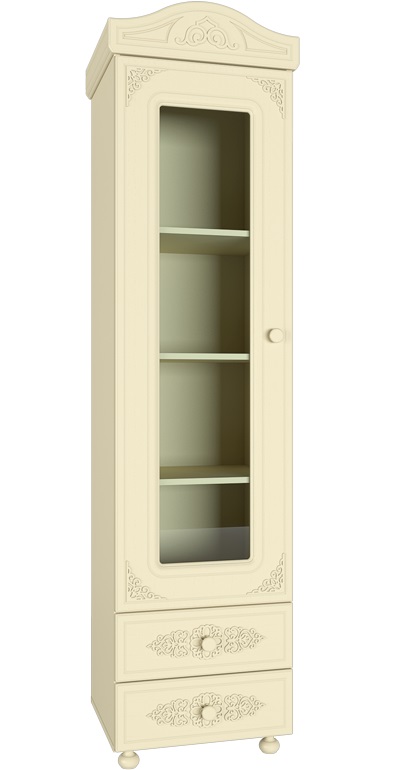 Фото Шкаф-пенал со стеклом Ассоль плюс АС-1  от производителя Компасс в Крыму по цене 27&nbsp;850 ₽