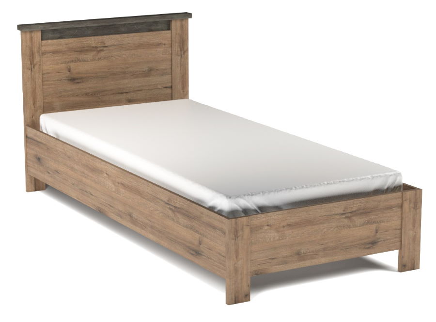 Фото Кровать односпальная Денвер (СМ 90х200) без основания от производителя СБК в Крыму по цене 10&nbsp;560 ₽