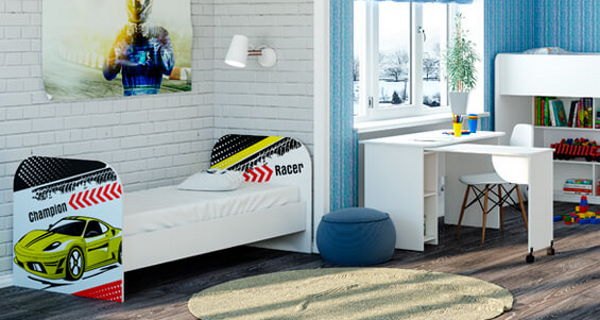 Фото Кровать детская Тойс КР-08 (СМ 80х180) от производителя БТС  в Крыму по цене 10 440 ₽