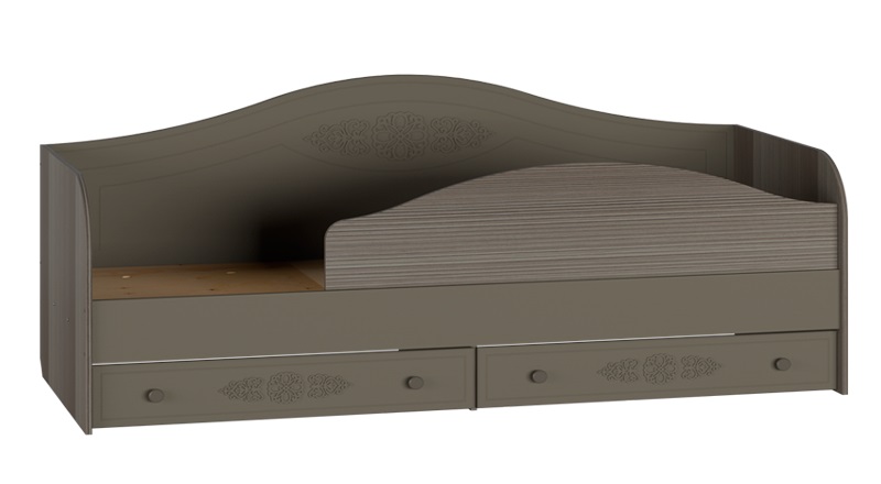 Фото Кровать односпальная Ассоль плюс АС-10 (СМ 80х200) комплектуется настилом от производителя Компасс в Крыму по цене 27&nbsp;800 ₽