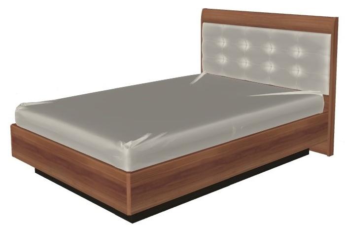 Кровать двуспальная Мелисса КР-1852 (СМ 140х200) с подъемным механизмом ( 140х200 , ЛДСП/МДФ , слива валлис комбинированный , с подъемным мех. , с коробом , без матраса (Лером) )