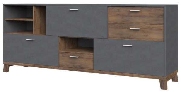 Фото Комод Монтана (3 дв. 3 ящ.) от производителя Браво-мебель в Крыму по цене 25&nbsp;250 ₽