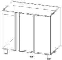 Фото  кухня венеция стол-рабочий м1000у (400мм) производитель SV-мебель