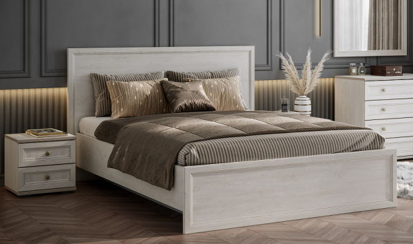 Фото Кровать двуспальная Александрия КР-101 (СМ 180х200) без основания от производителя SV-мебель в Крыму по цене 27 440 ₽