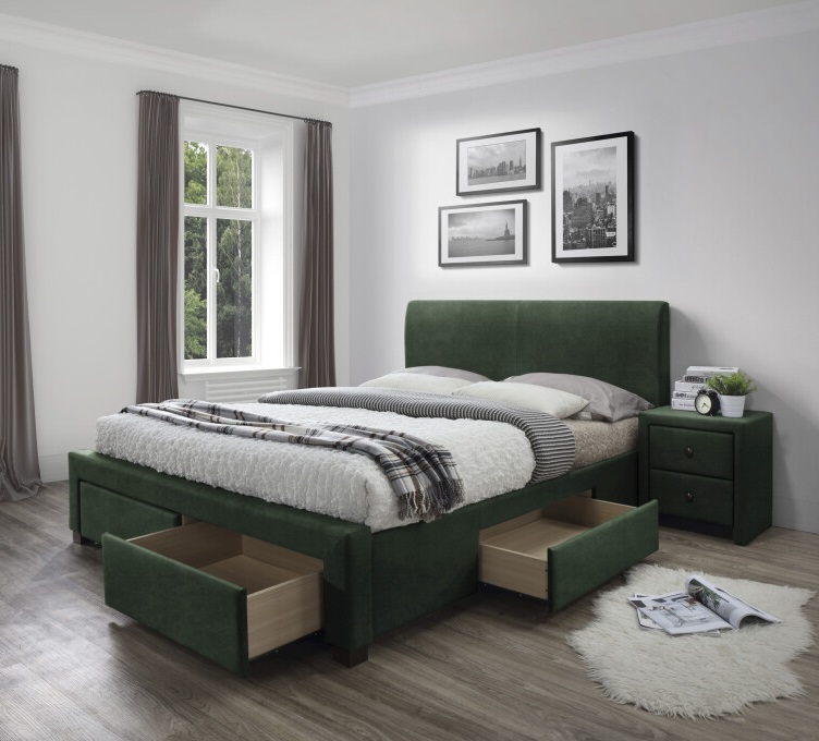 Фото Кровать двуспальная Halmar Modena 3 (СМ 160х200) c ортопедическим основанием от производителя Halmar  в Крыму по цене 64 020 ₽