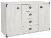 Тумба Индиана JKOM2D4S в интернет магазине Планета Комфорта Фото gostinaya-indiana тумба индиана jkom2d4s производитель Black Red White (БРВ)