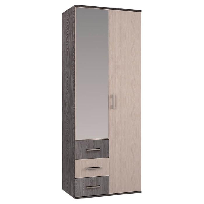 Шкаф Белла (80) двухдверный (ясень шимо , ясень шимо-дуб атланта,(БТС))