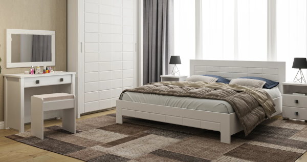 Фото Кровать двуспальная Изабель ИЗ-713К (СМ 180х200) без основания от производителя Компасс в Крыму по цене 21&nbsp;980 ₽