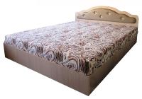 Фото krovati-s-myagkoy-spinkoy кровать двуспальная глория (см 160х200) комплектуется основанием (дерево) производитель Дюарт
