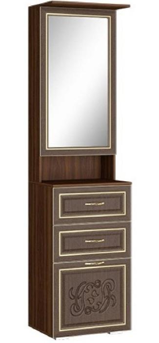 Тумба с зеркалом Виктория (Цвет корпуса:орех, цвет фасада:орех  (Мебель Маркет) )