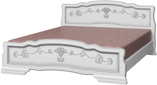 Фото Кровать двуспальная Карина-6 (СМ 180х200) без основания с универсальными царгами от производителя Браво-мебель в Крыму по цене 19 430 ₽