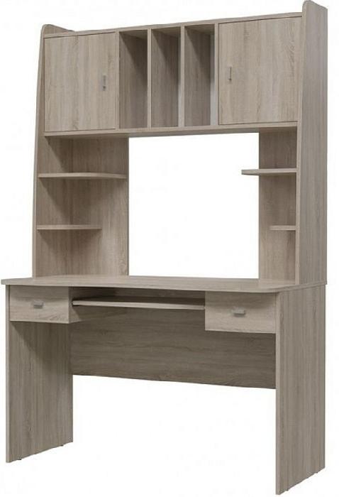 Стол компьютерный Бетта (1,2) (лдсп, лдсп-дуб сонома,  дуб сонома, дуб сонома (Гранд Кволити) )