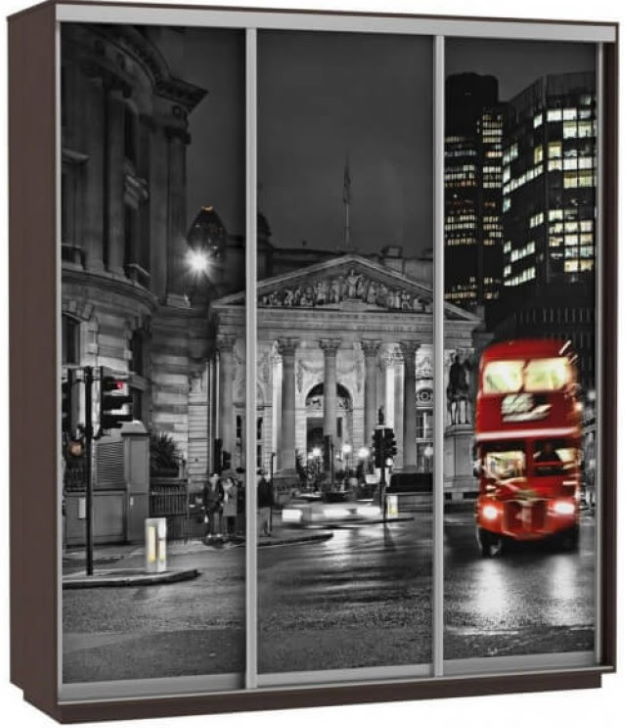 Фото Шкаф-купе Экспресс Трио Фото (1,8х0,6х2,2 - 3 двери) от производителя Мебельная компания Е1 в Крыму по цене 44&nbsp;410 ₽