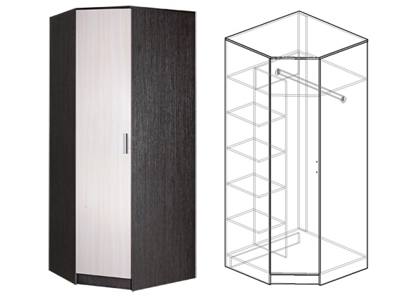 Фото Шкаф Светлана (86) угловой от производителя Мебель Маркет в Крыму по цене 15&nbsp;150 ₽