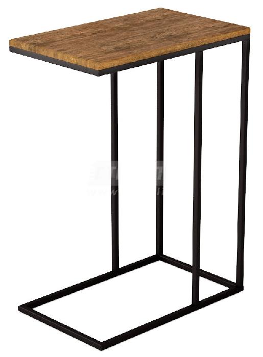 Стол придиванный Агами (металл, мдф-дуб американский,  черный (Калифорния) ) Стол придиванный Агами (металл, мдф-дуб американский,  черный (Калифорния) )