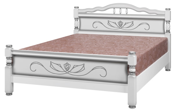 Фото Кровать односпальная Карина-5 (СМ 120х200) без основания с универсальными царгами от производителя Браво-мебель в Крыму по цене 16 840 ₽