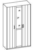 Шкаф трехдверный