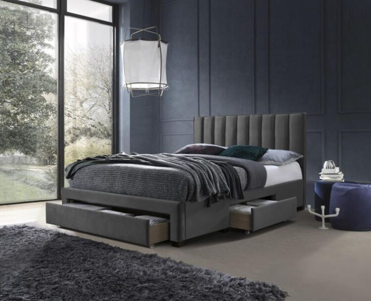 Фото Кровать двуспальная Halmar Grace (СМ 160х200) c ортопедическим основанием от производителя Halmar  в Крыму по цене 62&nbsp;380 ₽