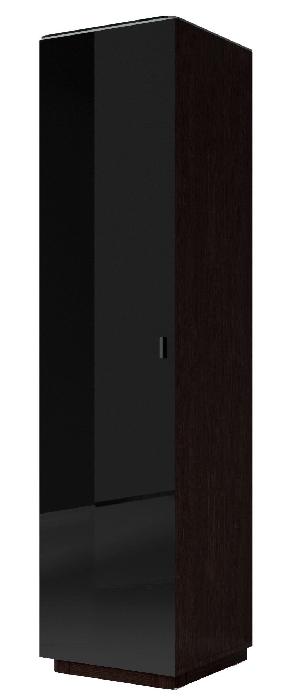 Шкаф-1D-L/P typ 17 Togo (венге ламинат-черное, черное,(Helvetia))