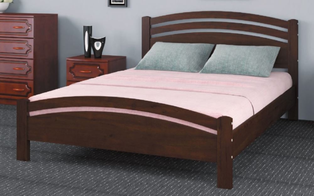 Фото Кровать двуспальная Камелия-3 (СМ 140х200) без основания с универсальными царгами от производителя Браво-мебель в Крыму по цене 13 000 ₽