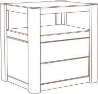 Фото tumby-prikrovatnye тумба прикроватная хайтек производитель Алина мебель