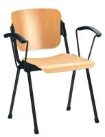 Фото  стул для посетителя эра (era) wood arm (крашенный) производитель Новый стиль