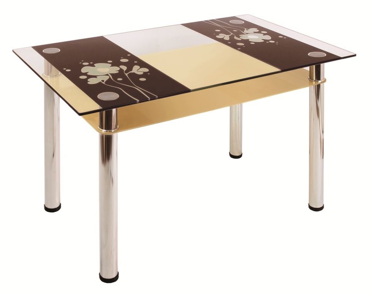 Фото Стол обеденный 3.7 с полкой  от производителя Мебель из стекла в Крыму по цене 11&nbsp;680 ₽