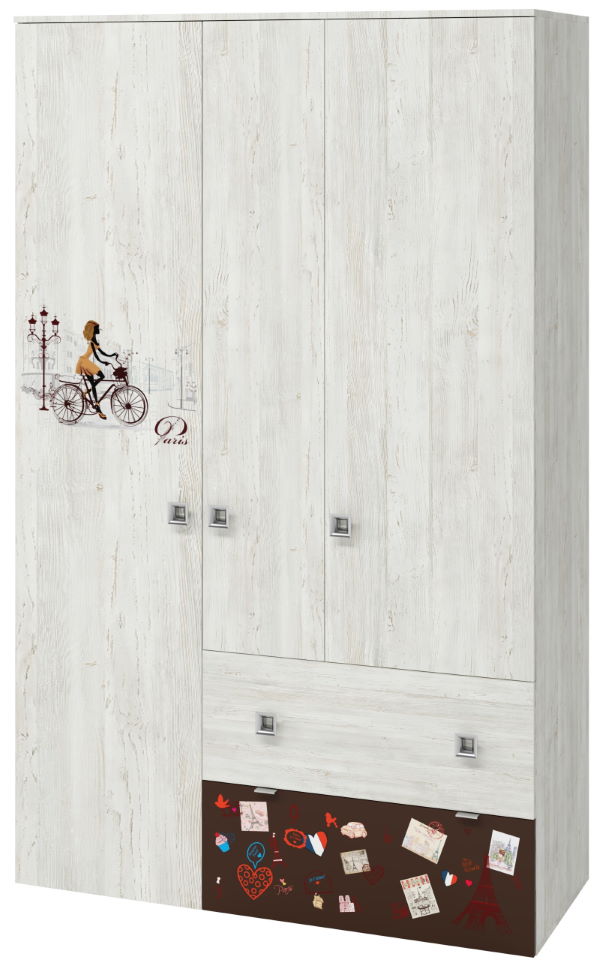 Фото Шкаф Поло (129) трехдверный от производителя Регина в Крыму по цене 19&nbsp;560 ₽