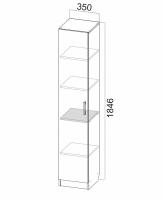 Фото  пенал к столу компьютерному №7 производитель SV-мебель