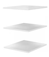 Фото gostinaya-gratsiya комплект полок грация (лдсп) на шкаф с витриной 1 дв. производитель Браво-мебель