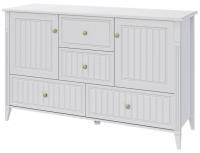 Комод комбинированный Мэгги (белый снег-лак белый (Браво-мебель) ) в Крыму от производителя 