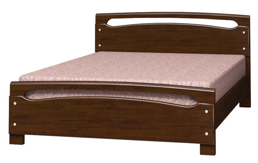 Фото Кровать двуспальная Камелия-2 (СМ 160х200) без основания с универсальными царгами от производителя Браво-мебель в Крыму по цене 17 950 ₽