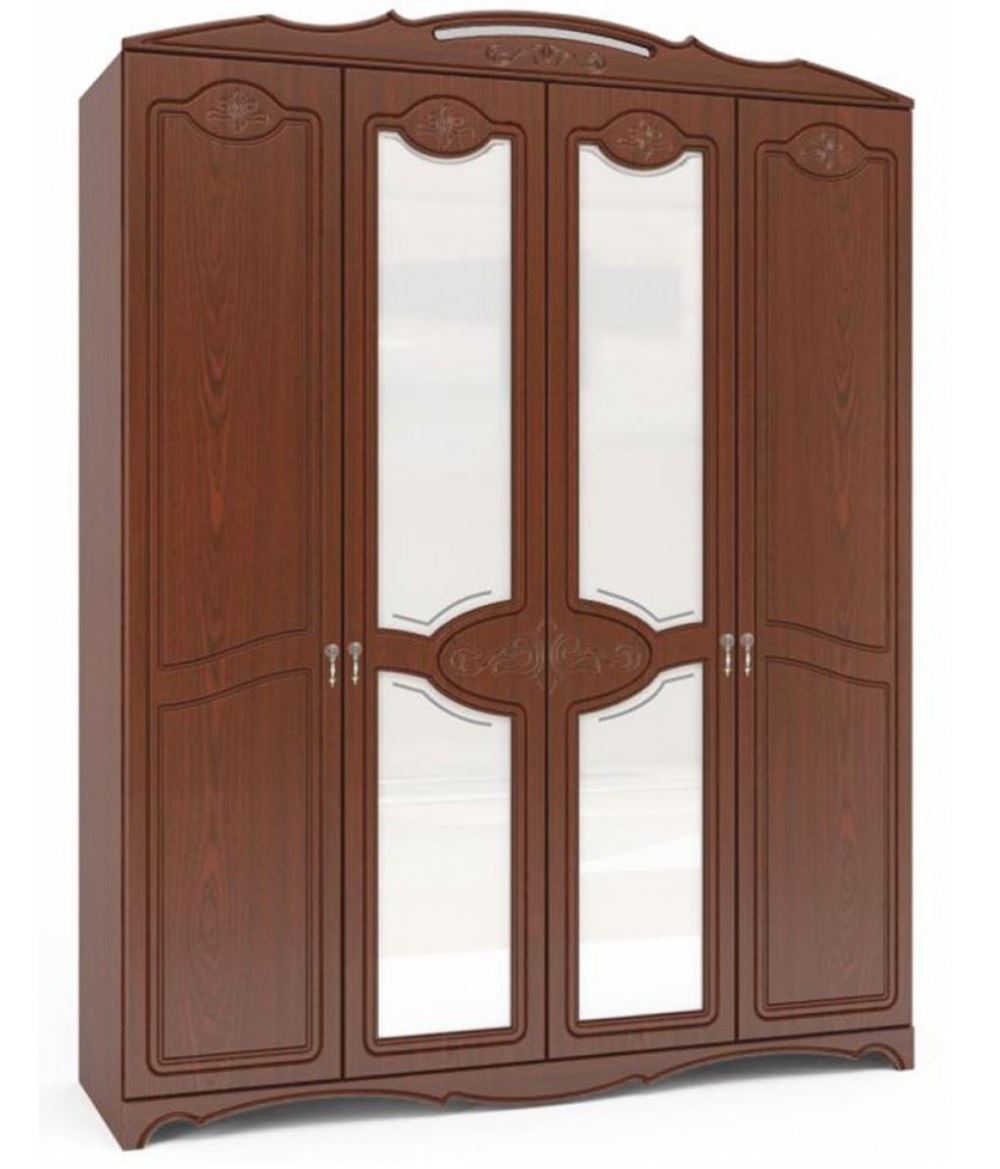 Фото Шкаф Лотос ШР-4 (178) четырехдверный от производителя Браво-мебель в Крыму по цене 35&nbsp;360 ₽