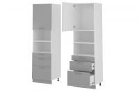 Кухня Бронкс пенал П-63 (белый, бетон,(Леко)) в Крыму от производителя 