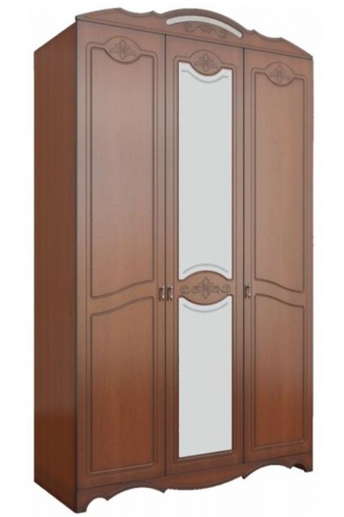 Фото Шкаф Лотос лакированный ШР-3 (133) трехдверный от производителя Браво-мебель в Крыму по цене 42&nbsp;390 ₽