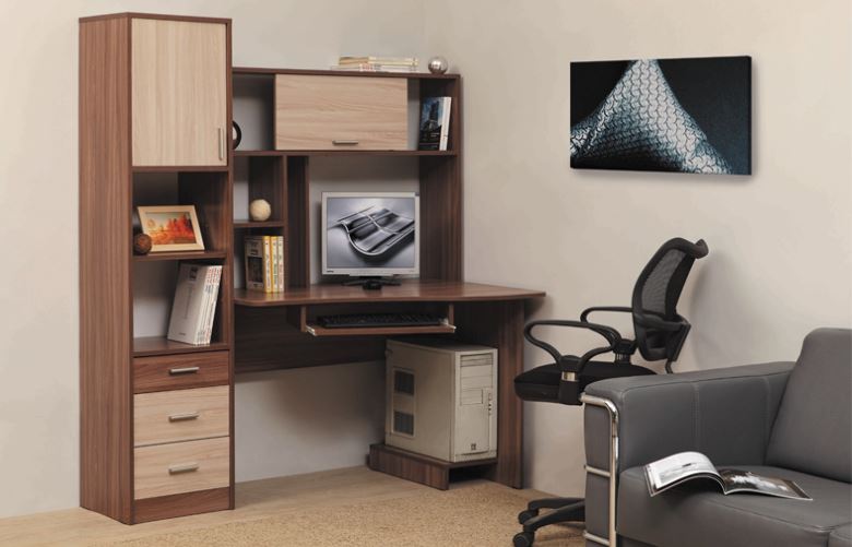 Фото Стол компьютерный ПКС-10 (1,5) от производителя Олмеко в Крыму по цене 12 660 ₽