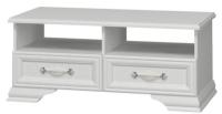 Тумба для ТВ Грация (2 ящ) (белый, белый (Браво-мебель) ) в Крыму от производителя 