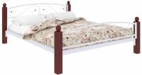 Кровать двуспальная Вероника Lux Plus (СМ 180х200) трубка металл в интернет магазине Планета Комфорта Фото derevyannye-krovati кровать двуспальная вероника lux plus (см 180х200) трубка металл производитель Милсон