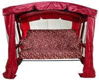 Качели садовые бордовый